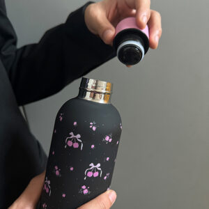 Kawaii Cherry Stainless Steel Thermos Bottle 500ml Tumbler Coffee Cup Cool Korean Travel Insulated Flask Thermal Water Bottle - Image 2