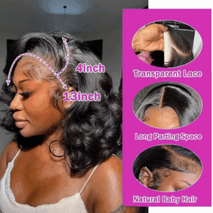 Brazilian Body Wave Short Bob Wig 13x4 Lace Frontal Human Hair Wigs 200% Density 4x4 Lace Closure Wig Natural Body Wave Bob Wigs - Image 5