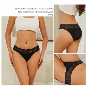 2PCS Seamless Cotton Briefs Women's Flower Lace Panties Sexy Particular Breathable Underwear Female Stretch Erotic Lingerie S-XL - Image 5