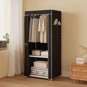Dustproof Wardrobe Portable Closet Space-Saving Cloth Storage Cabinet For Household Bedrooms Cloakrooms Hanging Clothes Supplies - Image 6