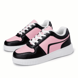 Fashionable Women's Sneaker, Light and Casual, with Stripes, Lace-up Low Top, Eva Outsole and Cloth Insole - Image 2