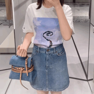 Small Denim Handle Bags for Women Jean Crossbody Bag Female Jean Handle Bag with PU Tie Womens Small Purse Bag - Image 2