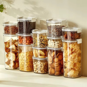 Plastic Vacuum Sealed Jar Electric Coffee Vacuum Container Kitchen Food Cereal Candy Storage Box Fresh Coffee Bean Jar - Image 2