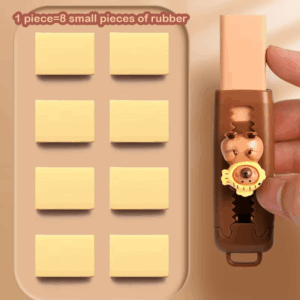 Kawaii Push Pull Capybara Eraser Soft School Supplies Clean Mess Free Stationary Office Student Rubber Eraser For Kids Gift - Image 3