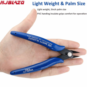 NJBLZQ Pliers Carbon Steel Pliers Electrical Wire Cable Cutters Cutting Side Snips Flush Pliers Nipper Home Hand Tools Blue - Image 7