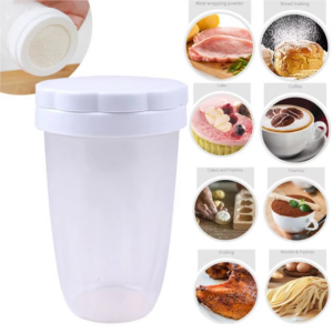 Powder Sugar Shaker Duster for Home Baking, Flour Dispensing with Lid, Kitchen Tool - Image 6