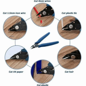 NJBLZQ Pliers Carbon Steel Pliers Electrical Wire Cable Cutters Cutting Side Snips Flush Pliers Nipper Home Hand Tools Blue - Image 2
