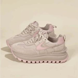 Women Sneakers 2024 Solid Wedge Casual Shoes Woman Sneakers Women Running Shoes Woman Lace-up Female Sneakers Zapatillas Mujer - Image 5
