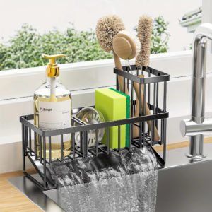 Self-draining Sink Shelf Stainless Steel Kitchen Sink Caddy Drain Rack Soap Sponge Holder Drainer for Kitchen Sink Organizer - Image 7