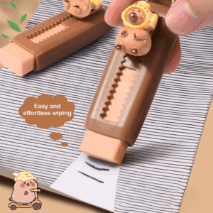 Kawaii Push Pull Capybara Eraser Soft School Supplies Clean Mess Free Stationary Office Student Rubber Eraser For Kids Gift - Image 4