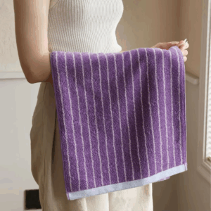 Stripe Pattern Cotton Soft Face Towel for Kids Absorbent Bath Towel Comfortable Cotton Household Towel Beach Towels - Image 6