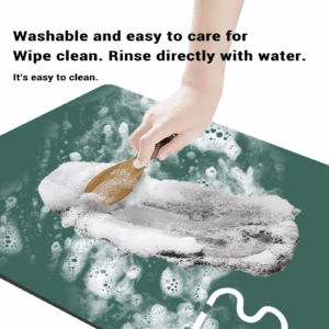 Super Absorbent Dish Drying Mats Coffee Drain Pad Tableware Quick Dry Counter Top Rug Non-slip Draining Placemat Kitchen - Image 4