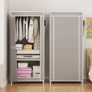 Dustproof Wardrobe Portable Closet Space-Saving Cloth Storage Cabinet For Household Bedrooms Cloakrooms Hanging Clothes Supplies - Image 7