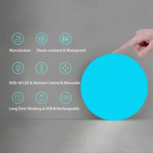 Waterproof LED Garden Ball Light RGB Underwater Light IP68 Outdoor Christmas Wedding Party Lawn Lamps Swimming Pool Floating - Image 6