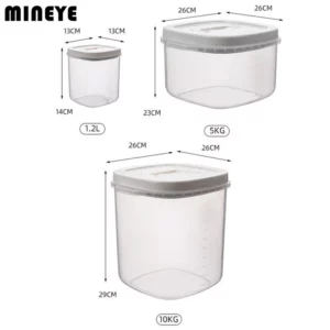 Transparent Rice Bucket, Insect-proof, Moisture-Proof, Sealed Flour Storage Containers, Kitchen Grains, Pet Dog Food Storage Box - Image 6