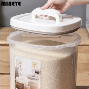 Transparent Rice Bucket, Insect-proof, Moisture-Proof, Sealed Flour Storage Containers, Kitchen Grains, Pet Dog Food Storage Box - Image 4