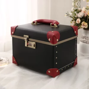 Professional Makeup Case Beauty Manicure PU Leather Women's Cute Waterproof Cosmetics Bag Toiletry Organizer Box Customized - Image 2