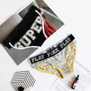 Fan Sweet Letter Printed Cotton Women's Underwear Lingerie Sports Fitness Seamless Panties Sexy Low-Waist Female Briefs Tanga - Image 4