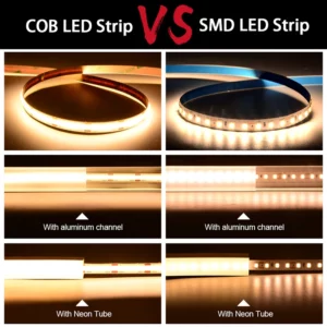 UL Listed COB LED Strip Light 320 480 LEDs/m 16.4ft High Density Flexible Tape Ribbon 3000-6500K RA90 Led Lights DC12V 24V - Image 2