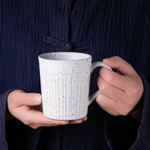 250ml Vintage Coffee Mug Stoneware Ceramic Watercup Tradional Chinese Retro Teacup Personality Creative Milk Cup With Handle - Image 3