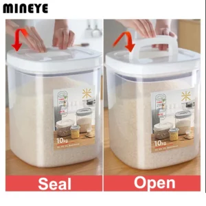 Transparent Rice Bucket, Insect-proof, Moisture-Proof, Sealed Flour Storage Containers, Kitchen Grains, Pet Dog Food Storage Box - Image 3