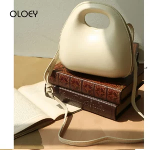 Fashion Shell Type Round Flap Bag Retro Circular Women Handbags Design Cross Body Bags For Women Clutch Shoulder Messenger Bags - Image 6
