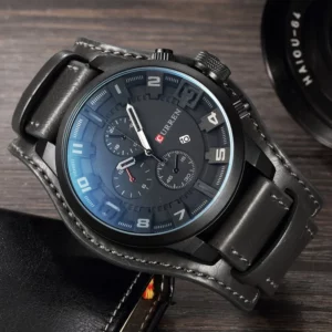New Watches CURREN Luxury Brand Men Watch Leather Strap Fashion Quartz-Watch Casual Sports Wristwatch Date Clock Relojes 8225 - Image 4