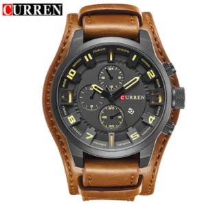 New Watches CURREN Luxury Brand Men Watch Leather Strap Fashion Quartz-Watch Casual Sports Wristwatch Date Clock Relojes 8225 - Image 6