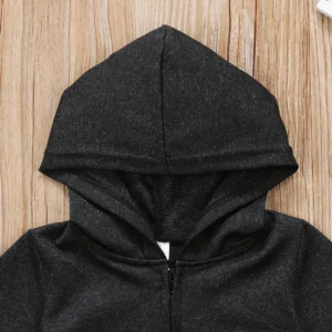 Baby Boy Girl Infant Warm Romper Jumpsuit Kids Cotton Long Sleeve Hooded Zipper Clothes One-pieces 0-24M - Image 5