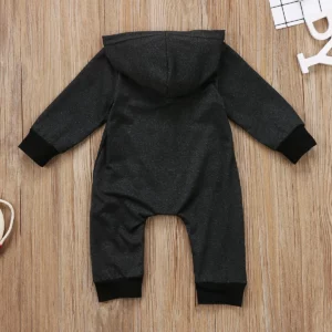 Baby Boy Girl Infant Warm Romper Jumpsuit Kids Cotton Long Sleeve Hooded Zipper Clothes One-pieces 0-24M - Image 4