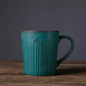 250ml Vintage Coffee Mug Stoneware Ceramic Watercup Tradional Chinese Retro Teacup Personality Creative Milk Cup With Handle - Image 2