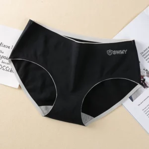 Women's Cotton Underwear Sexy Solid Color Panties Fashion Girl Traceless Underpants Mid Waist Seamless Briefs Female Lingerie - Image 3