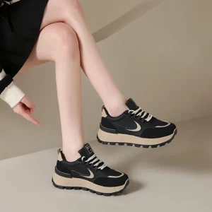 New Fashion Women's Vulcanized Shoes Wear-Resistant Casual Cushioning Sports Shoes Women Low-top Non-Slip Outdoor Running Shoes - Image 5