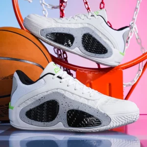 Men's Basketball Shoes Breathable Cushioning Non-Slip Wearable Runing Shoes Gym Training Athletic Basketball Sneakers for Women - Image 1