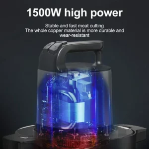 Food Chopper, 6.5L Food Processor 1500W Electric Meat Grinder, for Kitchen, Vegetable, Onion, Garlic, Salad, Baby Food, Nuts - Image 3
