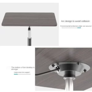 Movable Lifting Small Table Pulley Small Sofa Bedside Table Standing Upright Laptop Desk Office Desk Versatile - Image 6