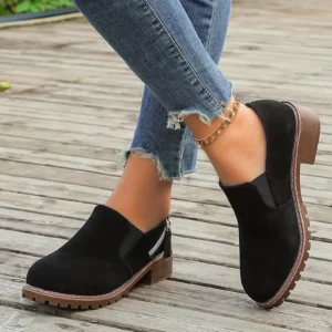 Shoes Woman 2024 Trend Women Shoes Thick Heel Thick Soled Short Boots Fashionable One Foot Outdoor Casual Botas Vaqueras Mujer - Image 5