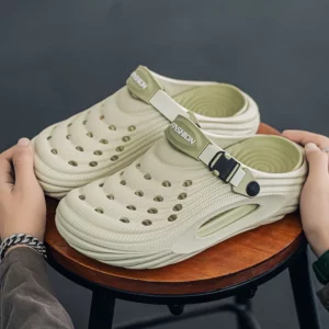 Men's Arch Support Clogs Garden Shoes Slip-on Outdoor Beach Slippers Sandals with Removable Comfort Cushion Footbed - Image 3