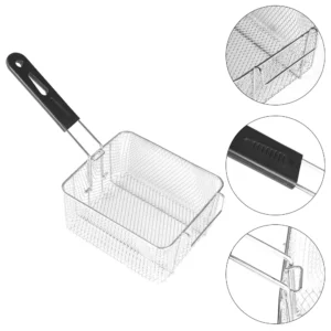 Detachable Fryer Basket Portable Practical Lightweight Stainless Steel Kitchen Safe Handle for Deep Chips Shrimps Easy Clean - Image 2