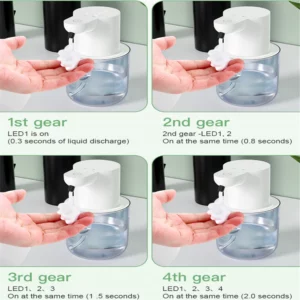 Multifunctional Automatic Sensor Foam Dispenser 4 Gears Intelligent Inductive Liquid Soap Distributor Touchless Auto Hand Washer - Image 5