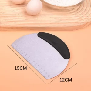 Stainless Steel Pastry Cutter Flour Pastry Scraper Chopper Scale Dough Pizza Cutter Comfortable Handle Kitchen Baking Tools - Image 5