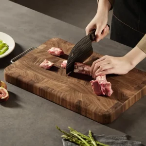 Black walnut cutting board Solid wood cutting board mortise and tenon joint technology household double-sided cutting board - Image 3