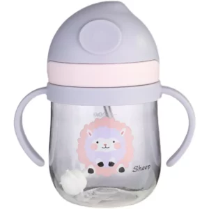 250ml baby feeding cup, children learn to feed, drinking bottle, training cup with straw, leak-proof and choking-proof baby cup - Image 4