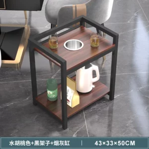 Double Layer Small Side Table Tea Table Tea Rack Chess And Card Room Special Shelf For Card Play Tea Table - Image 6