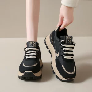 New Fashion Women's Vulcanized Shoes Wear-Resistant Casual Cushioning Sports Shoes Women Low-top Non-Slip Outdoor Running Shoes - Image 3