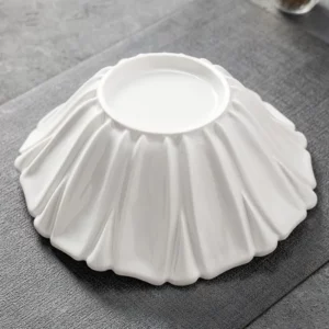 Creative White Tulip Bowl Fine Porcelain Ramen Soup Bowl Large Capacity Fruit Bowl Hotel Restaurant Kitchen Utensils Tableware - Image 5