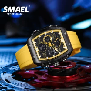 SMAEL 8109 New Men's Watch Multifunctional Sports 50M Waterproof Dual Display LED Night Light Leisure Student Electronic Watch - Image 3