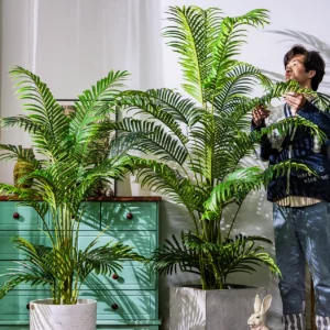 Large Light Luxury Loose Tail Sunflower Simulation Green Plant Bionic False Tree Bamboo Tropical Landscape Decoration - Image 6