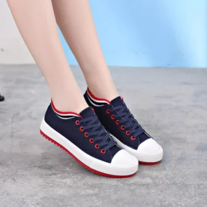 Comemore Women's Sneakers Flat Canvas Shoe White Woman Trainers Women Vulcanized Girls Running Non-leather Casual Shoes Basket - Image 2