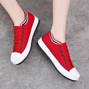 Comemore Women's Sneakers Flat Canvas Shoe White Woman Trainers Women Vulcanized Girls Running Non-leather Casual Shoes Basket - Image 4